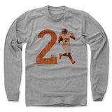 Mens Long Sleeve Heather Gray