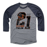 Mens Baseball T-Shirt Navy / Heather Gray