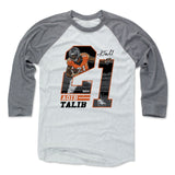 Mens Baseball T-Shirt Heather Gray / Ash