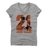 Womens Women's V-Neck Athletic Gray